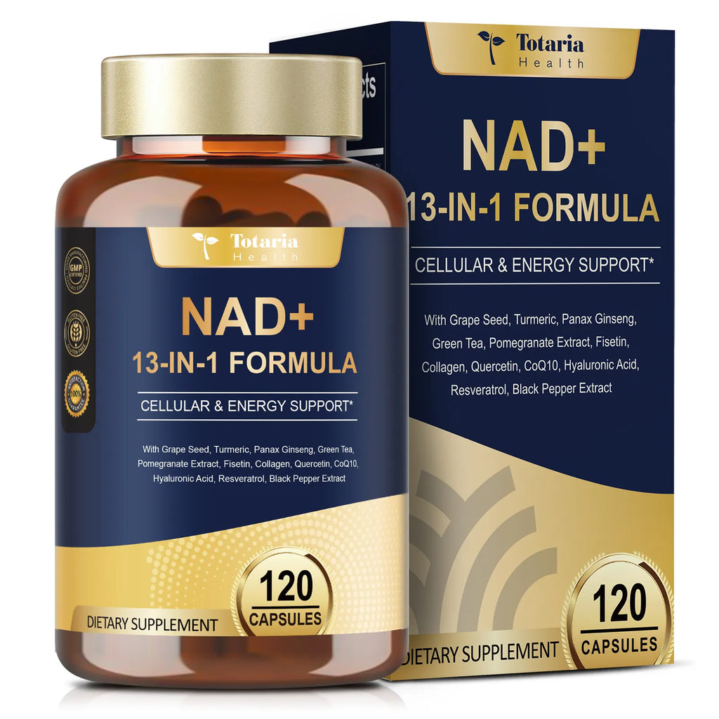 NAD Supplement for Women Men with nicotinamide riboside resveratrol,Quercetin, Betaine Boost NAD+ Levels NAD Plus Supplement for Anti Aging, Energy, Immune, Focus 120 Capsules