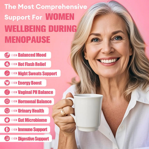 40-in-1 Menopause Supplements for Women, Multibenefit & Complete Black Cohosh for Hot Flashes, Night Sweats & Hormone Balance, w/ Probiotics, DIM, Vitex, Dong Quai, Red Clover and More, 120 Vegan Caps